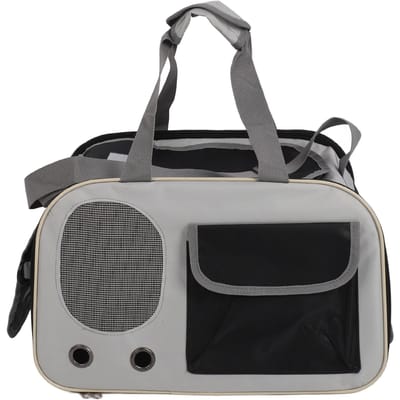 Huisdier Draagtas Ademend Opvouwbaar Oxford Doek Stalen Draad Frame Kat Reis Handtas met