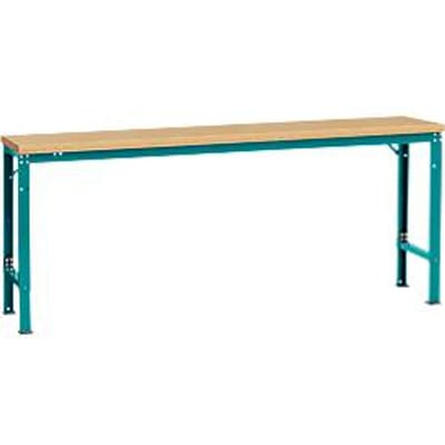 Manuflex basistafel UNIVERSAL Speciaal, 2000 x 800 mm, multiplex natuur, waterblauw