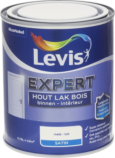 Levis - Expert Hout Lak Binnen Satin - Melk - 0,75 L