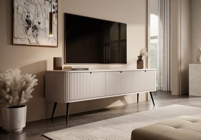 Meubella - TV-Meubel Zakari - Beige - 168 cm