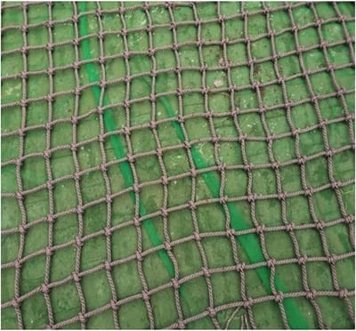 Klimnet Veiligheid - Speelnet Valbeveiliging - Buiten Spelen - Versterkte Touwen - 1x4 meter - Natuurlijk