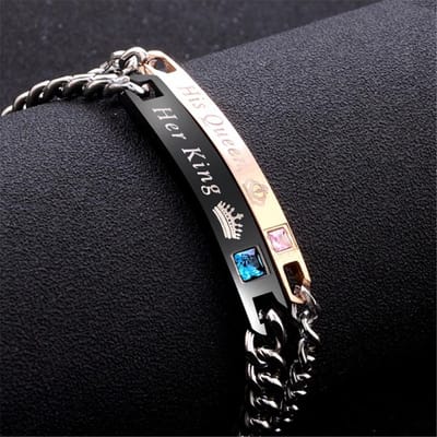 Her King & His Queen Armband Set - Valentijnsdag - Valentijn Cadeautje voor Mannen