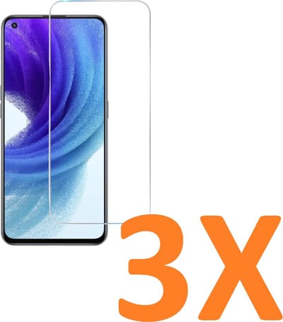Screenprotector Glas - Tempered Glass Screen Protector Geschikt voor: OnePlus Nord CE 2 5G - 3X