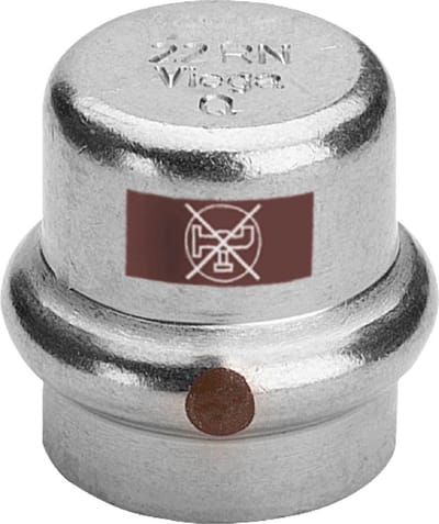 Viega Temponox-kap, d 28mm roestvast staal Model 1756, 811983