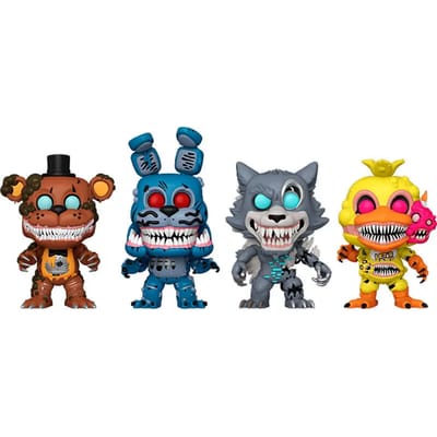 Funko Pop! Five Nights at Freddy's - The Twisted Ones Glow-in-the-Dark 4-Pack Exclusive