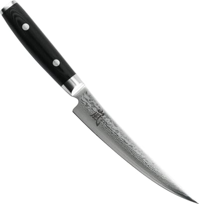 Yaxell Ran Uitbeenmes 15 cm – 69 Lagen Damaststaal – VG10 Staal – 61 HRC – Canvas-Micarta Heft