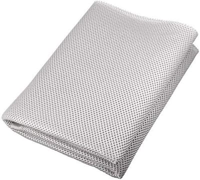 Dailygoody - Luidsprekergaasdoek - Stofdicht Audio Doek - Bescherming voor Luidsprekers - 50cm x 140cm - Zilver - Voor Vintage Speakers
