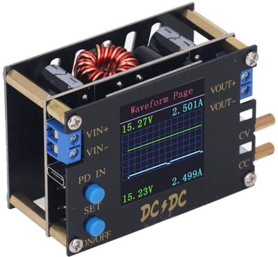Allecto - Buck Boost Converter - 4A Verstelbare Spanningsregulator - Voeding Module tot 32V - Geschikt voor Elektronica - Compact en Efficiënt