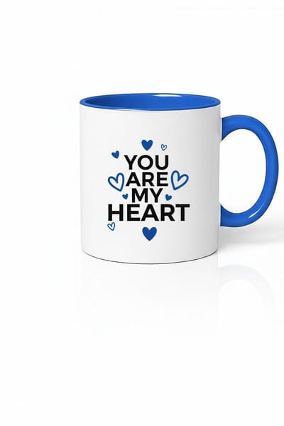 Liefdesmok 'You Are My Heart' met Blauwe Harten | Romantisch Cadeau
