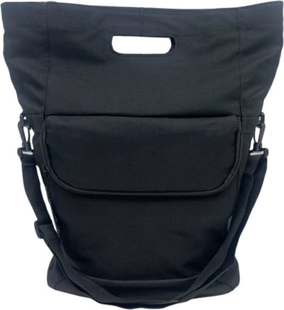 Fietstas Koeltas Shopper - Zwart - Enkele Fietstas - Rpet Fiets Tas - Schouderband & Handvat - Fietstassen