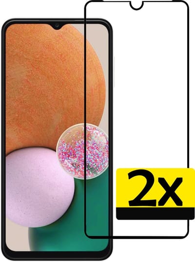 Screenprotector - Geschikt voor Samsung Galaxy A13 4G - 2 Stuks - Full Cover - Beschermglas - Gehard Glas - Tempered Glass - Screen Protector