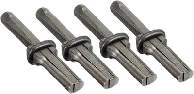 Steenklievers Wiggen - Ijzeren Beitels - Steen Sloop Werk - Duurzaam Staal - 4 Stuks - Zilver