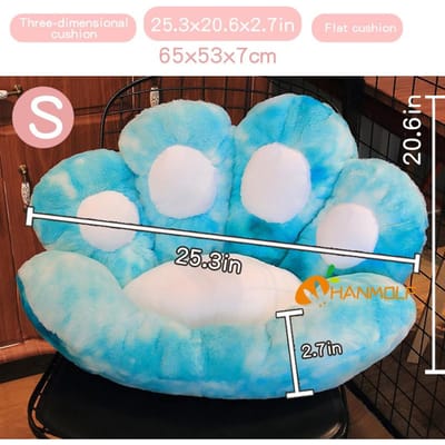 Kattenpoot Pluche Kussen Gevuld Pluizig Stoel Bank Cartoon Dier Zitkussen Binnen Vloer Decoratie Voor Katten Honden Cadeau