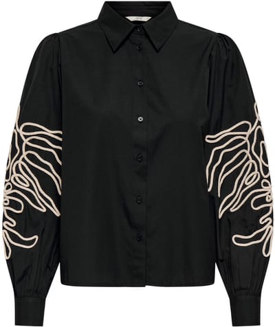 JDY - JDYARIELLE L/S EMBROIDERY SHIRT WVN - Dames - Blouses