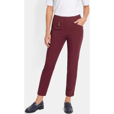 Bengaline 7/8-broek LOUISA - bordeaux - Gr. 19 van Goldner Fashion