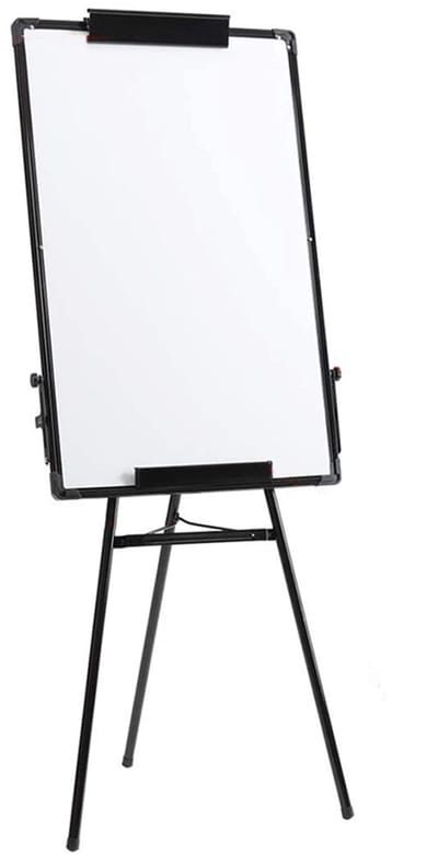 PIPIPOXER- Flip-over 60 x 90 cm, in hoogte verstelbaar Ezel Pennenbakje-Zwart