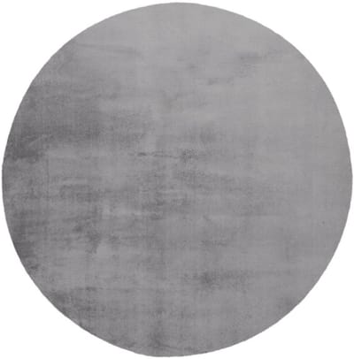 Paradise Fluffy – Zilver – Rond – Hoogpolig & Zacht – Trendy – Fluffy – Vloerkleed – Karpet – 120x120 cm rond