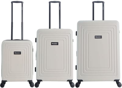 Discovery Coast Harde Koffer set / Trolley set / Reiskoffer set - (S/M/L) - Wit - Wit / Set
