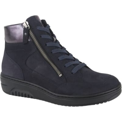 Hartjes - 172.1707/21 - Hoge sneakersVeterlaarzenDames veterschoenenDames sneakersHalf-hoge schoenen - Kleur: Blauw - Maat: 37