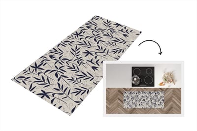 Keukenloper 120x50 cm - Keukenmat vinyl Planten - Japan - Patronen - Keukenmatten loper - Keuken vloerkleed tapijt