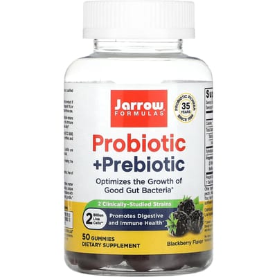 Jarrow Formulas, probiotica + prebiotica, bramensmaak, 2 miljard, 50 gummies