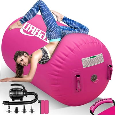 Gymnastiek Air Roller - Air Barrel Tumbler - Gymnastiek Training - Snelle Opblaasbare Pomp