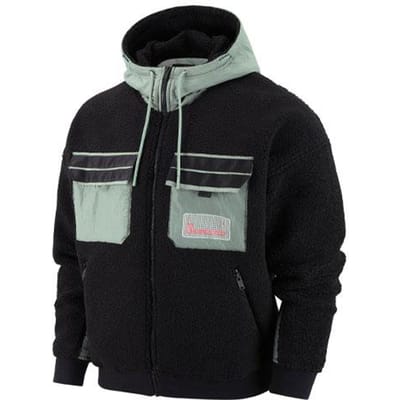 Vestes Velours Jordan Homme Noir à Capuche Modéré M gray