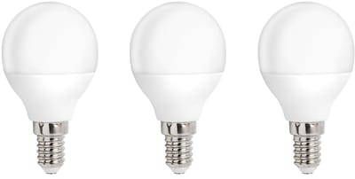 Spectrum LED Kogellamp E14 - 1W - 230V - 90 Lumen - 4000K Neutraal Wit - Ø45mm - Voor Tafellamp, Nachtlampje of Wandlamp - 3 stuks