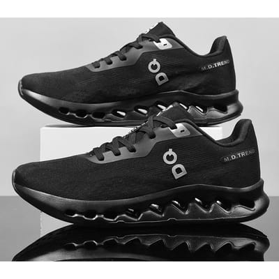 Nieuwe Zomer Schokabsorberende Hardloopschoenen Casual Sports Off Road Golfschoenen voor Mannen Vrouwen Modetrend 39-45 41 black
