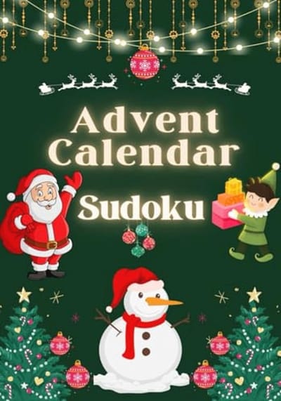 Adventskalender Sudoku 2024: 24 verrasingen voor Sudoku fans | Puzzels van gemakkelijk tot moeilijk | Kerst Countdown Boek