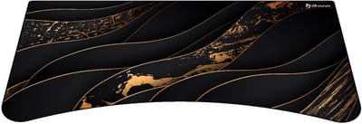 Arozzi Arena Gaming Bureau Vervangende Muismat - 160 cm - Zwart-Goud