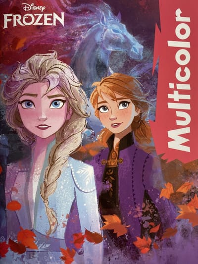 Multicolor Disney Frozen Kleurboek - Betoverende Kleurplaten met Elsa en Anna - 32 Pagina's - Geschikt voor Kleurpotloden en Wasco