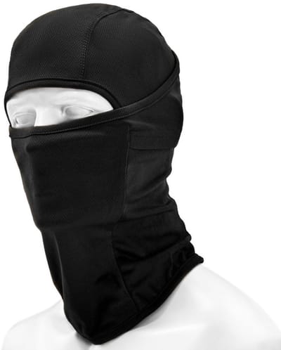 Gezichtsmasker - Balaclava - Bivakmuts - Helmmuts - Winddicht - Wintermasker - Ski/Motor/Outdoor masker - Mondmasker Nekwarmer/halswarmer - Universeel - Zwart - Jonyx