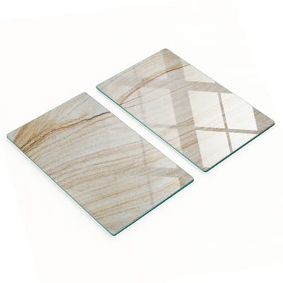 Multifunctionele decoratieve glazen snijplanken van zandsteen voor de keuken, 2x30x52 cm