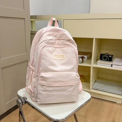 Nieuwe schooltas voor studenten Rugzak Junior High School Japans Eenvoudig Klein Fris Campus Rugzak Grote Capaciteit Casual Rugzak