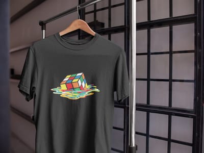 Rubiks cube T-shirt - Wurban Wear | Puzzel shirt | Kubus | Rubiks | Spellen | Kleding | Shirt