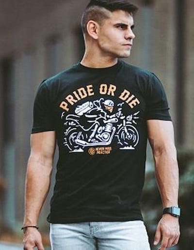 Pride or Die T Shirt "Never Miss a Training" Zwart - XL