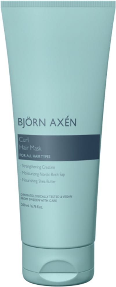 Björn Axén Curl Hair Mask 200 ml – Intensief Verzorgend Haarmasker Voor Gedefinieerde, Veerkrachtige Krullen – Met Hydraterende Ingrediënten & Voedende Complex Voor Frizz-Controle, Zachte, Glanzende & Elastische Curls – Vegan & Dermatologisch Getest