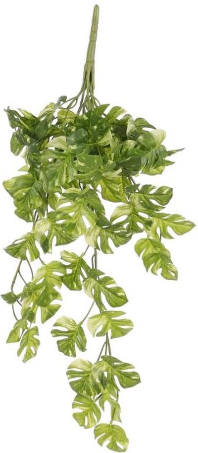 Mica Decorations Monstera Hangend Groen Bont - l58xb20xh14cm
