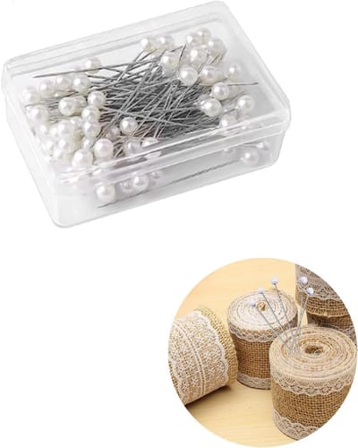 Allecto Plus - 200 stuks witte spelden van 3 cm voor knutselen en naaien | Roestvrij, grote kopnaalden