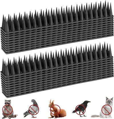 QORA® Duivenverjager - Duivenpinnen - Vogelpinnen - Duivenpinnen Met Plakstrip - Zwart - 30cm x 5cm x 15cm