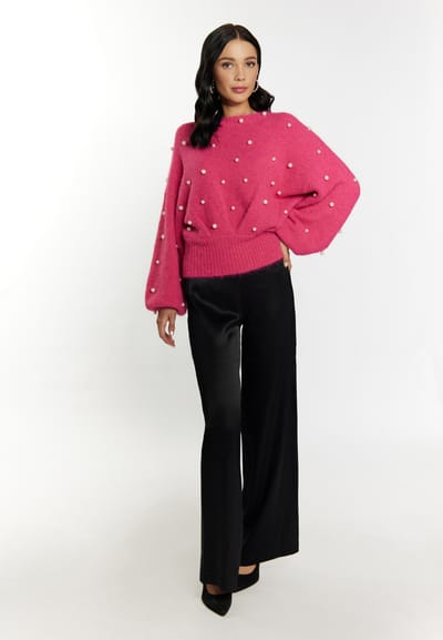 Faina Gebreide trui Dames roze