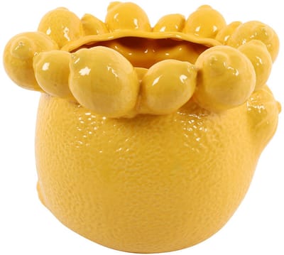 Countryfield Bloempot Lemon aardewerk 23,523,5H19CM geel