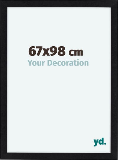 Your Decoration - Fotolijst 67x98 cm - MDF - Zwart Mat - Como
