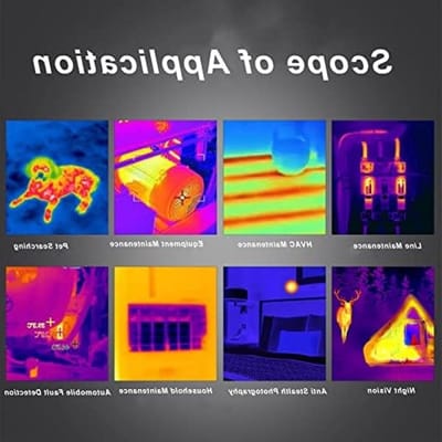 Thermische Imager Camera met 240 x 320 Resolutie, Handheld Infraroodcamera voor Temperatuurbereik -100°C tot 300°C, 2 Inch Scherm en Draagbaar Ontwerp
