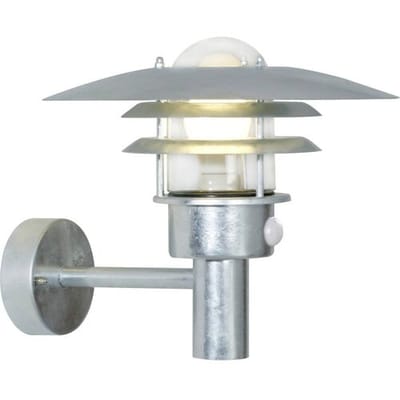 Nordlux Lønstrup 32 Verzinkt 71412031 Wandlamp met bewegingsmelder E27 Verzinkt