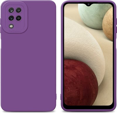 Cadorabo Hoesje geschikt voor Samsung Galaxy A12 / M12 in FLUID MAT PAARS - Beschermhoes gemaakt van flexibel TPU silicone Cover Fluid Case