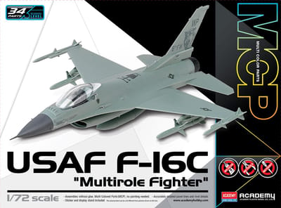 Academy Modelbouwpakket Militaire voertuigen - 12541 Lockheed Martin USAF F-16C Fighting Falcon Multirole Fighter - Amerikaanse Straaljager Plastic - 1:72 - Modelbouw
