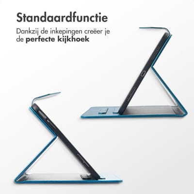 imoshion Tablet Hoes - Geschikt voor Apple iPad 11 2025 A16 / iPad 10e generatie (2022) 10.9 inch - Mandala tablet Bookcase - Turquoise