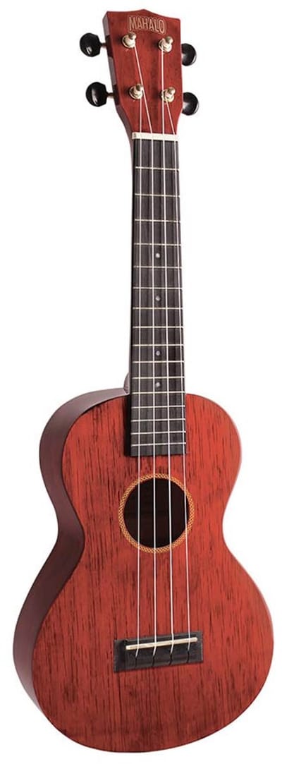 Concert ukelele - Mahalo MH2TWR - Hano Series - Transparant wijnrood - Met draagtas